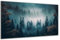 DARO Design - Wand-Bild auf 6mm HDF 56x84 cm Mystischer Nebel Wald - Wand-Deko Bilder Geschenk