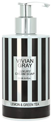 VIVIAN GRAY 1170 Seifenspender mit Creme-Seife Style, grüner Tee mit Zitrusnoten (250 ml)