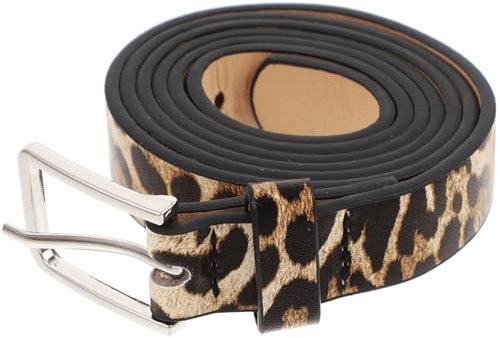 VALICLUD Gürtel Mit Leopardenmuster Für Frauen, Gepardenmuster, PU-Ledergürtel