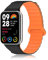 CHANRASI Sportive Cinturini Compatibile con Redmi Watch 4/Xiaomi Mi Band 8 Pro Uomo Donna, Cinturino Magnetiche in Silicone Morbido e Traspirante per Redmi Watch 4/Mi Band 8 Pro nero arancio