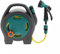 Masterpart Compact Garden Hose Reel 10m Spray Gun Freestanding or Wall Hanging Connectors