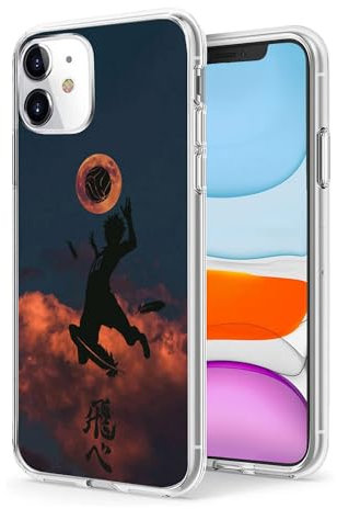 WANGQINHAI Schutzhülle für iPhone 11, Anime-Haikyuu-Comic-3, Motiv: Anime Cool Manga, TPU, Fallschutz, stoßdämpfend, kratzfest, transparent