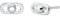 Michael Kors Damen-Ohrstecker 925er Silber One Size, Silber 32028596