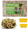 LYPPUL Sphagnum Moos für Pflanzen, 200g Spaghnummoss für Orchideen, Terrarium Blumenerde Zimmerpflanzen, Ernährung Organisches Torfmoos mit Gelbsticker Trauermücken für Geweihfarne Pflanzensetzlinge