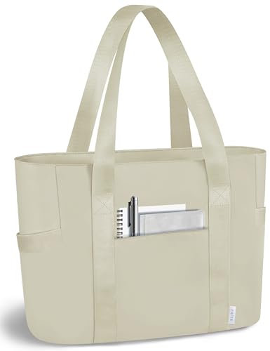 Prite Sac a Main Femme Cabas Sac Ordinateur Sac Fourre Tout Tote Bag pour Travail, Clinique, Cours, Voyage, Gym