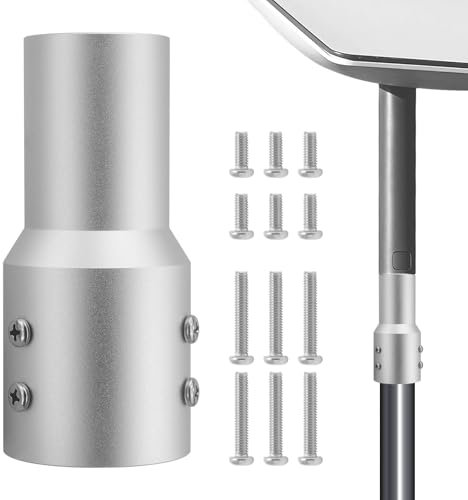 Starlink Gen 3 Rohradapter, Starlink V3 Masthalterung Aluminium Starlink Rohradapter Montagesatz für Starlink Standard Gen 3/V3 Kickstand Dish, Premium Starlink Gen 3 Halterung (Masthalterung)