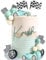 Vintage Race Car Cake Topper for Racing Car Checkered Flag Birthday