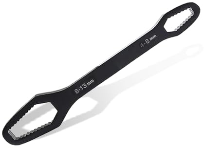 TopHomer 4-13mm Doppelend Torx Schlüssel Universal, 15cm Multifunktionaler Doppelringschlüssel verstellbar Reparaturschlüssel Reparaturwerkzeuge für Schrauben Muttern