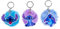 Disney Stitch Schlüsselanhänger - Lilo und Stitch Zubehör für Kinder und Erwachsene, Perfekt als Spielzeug, Schmuck, Schlüsselanhänger für Fans von Stitch Sachen und Disney Figuren (Lila Sitzend)