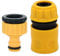 4Pcs ABS Garden Quick Hose Connector 1/2 3/4 Pipe Coupler Stop Water Connector Joint Irrigation Supplies Coupling Hose Repair