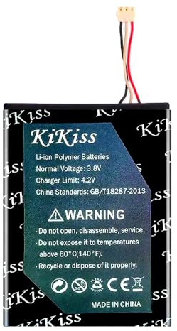 Batterie de rechange compatible avec Sony PSP E1000 E1002 E1004 E1008, Pulse Wireless Headset 7.1 avec kit d'outils, batterie lithium-ion polymère sans fil haute capacité