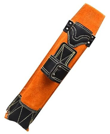 Yieyh Sac de Rangement de Baguettes de soudage, Sac à Outils, Porte-électrode, matériel en Cuir Ignifuge, Sac de Taille, Rangement de Boucles, randonnée(A)