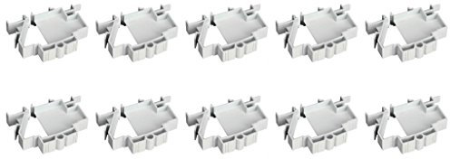 Hager JK01B Blanko-Einsätze für Hager Verbrauchereinheit – 1 Modul 1-Wege, 10 Stück