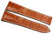 RIOS 1931 Kalbsleder Uhrenarmband 22mm Deutsch Krokoprägung braun für Omega Faltschließe