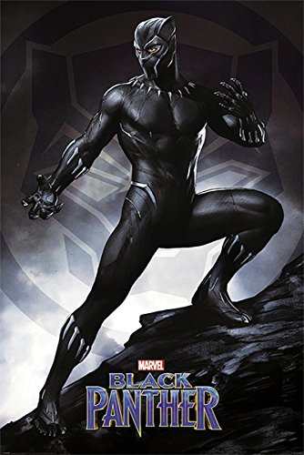 Close Up Black Panther Poster Stance (61cm x 91,5cm) + weiße Geschenkverpackung. Verschenkfertig!
