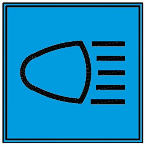 Blaues Fernlicht ohne Leuchtmittel für Armaturenbrett Traktoren von Ama