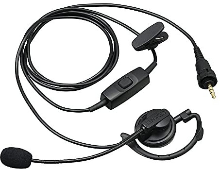 Kenwood KHS-37 Cuffia Auricolare a Padiglione con Microfono a Braccio, Archetto e PTT per Kenwood Serie WD-K10 e TK-3601D