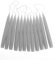 hdg Baumkerzen 12er Pack handgefertigte Kerzen aus Dänemark Ø 1,3 cm / 12 cm, Kerzen Farbe: hell grau