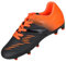 Vizari Liga Outdoor-Fußballschuhe für festen Boden, für Jungen und Mädchen, professionelles Futsal-Training, Kleinkind/kleines Kind/großes Kind, Schwarz/Orange, 9 Toddler