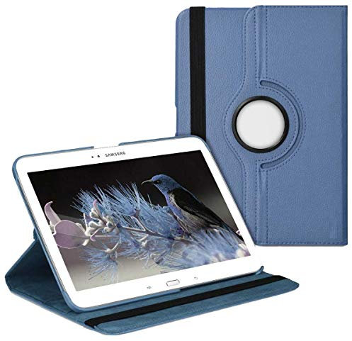 Todobarato24h Funda Compatible con Samsung Galaxy Tab 3 10.1 P5200/P5210 Azul Tablet GIRATORIA 360º