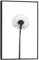 REINDERS Gerahmtes Bild, Pusteblume, Küche, Bilder, Wanddeko, Room Decor, MDF, Schwarz-Weiß, 30x20cm
