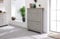 GFW Lancaster 2 Door 1 Drawer Foldable Shoe Cabinet Hallway & Bedroom Living Grey