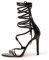 Only maker Damen Plateau Sandaletten Glitzer Metallic Sandalen Pumps Riemchensandalen High Heels Stiletto Schwarz Lack 39 EU