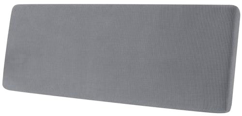 Sofa Sitzkissenbezug, Sofa Sitzkissenbezug Stretch, Elastischer Kissenbezüge, Husse Überzug Bezug Für Sofa Sitzkissen, rutschfest Stoff Tartan (Hellgrau,Chaiselongue)