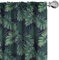 ABAKUHAUS Palme Vorhänge, Gardinen, Exotische Dschungel Laub Muster, Fensterbehandlungen für Wohnzimmer Schlafzimmer Dekor, 2 Stück 75 cm b x 225 cm h, Jadegrün