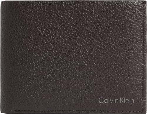 Calvin Klein Men Warmth Trifold 10CC W/Coin, Dark Brown, One Size