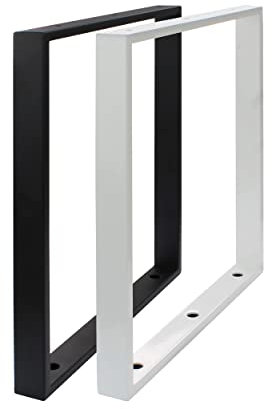 Natural Goods Berlin Regal-Rahmen | Würfel Regalsystem für 30cm Regalboden Holz, modulares Standregal stabil, Sideboard erweiterbar, Raumteiler, Seitenrahmen freistehend aus Metall (2, Schwarz)
