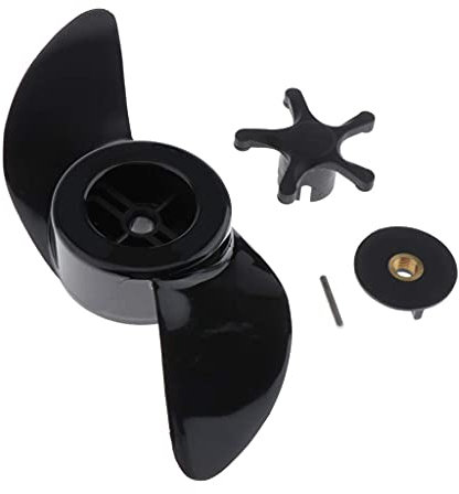 U/D 2-Blatt-Elektro-Außenbord-Propeller für 12,7 kg und 13,6 kg und 15,4 kg Bootsmotoren, 1 Set