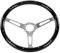 Tonysa Volante retrò da 15 Pollici, Volante Classico per Auto da 380 Mm Volante in Legno Vintage con Adattatore per Volante a 6 Fori, Volante Vintage Retrofit Universale(Nero)