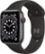Apple Watch Series 6 (GPS + Cellular, 44MM) Space Black Titanium Case with Grey Sport Band (Renewed)