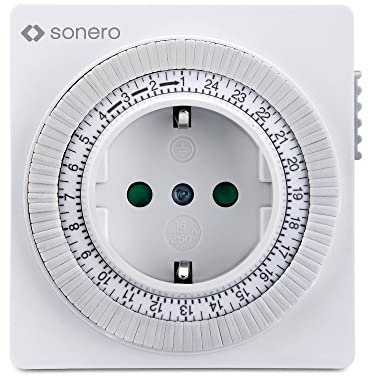 sonero Mechanische Zeitschaltuhr, IP20, 3500 Watt, weiß, 96 Segmente