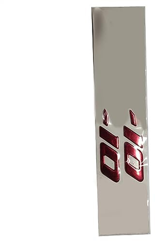 FEMEIN Motorrad 3D Emblem Abzeichen Aufkleber Tank Rad ZX10R Aufkleber Weicher Reflektierender Aufkleber Für Kawasaki Für Ninja ZX10R ZX-10R (Color : ZX10R Red)