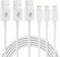 Nebite USB C to Lightning Cable 2PACK 1.8M MFi Certified Braided iPhone Charger USBC Fast Charging Cable Compatible with iPhone14/13/12/11 ProMax/iPad etc. (3PACK6FT)