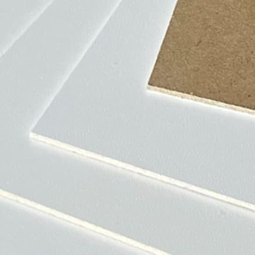 Hartfaserplatte Rückwandplatte 3mm HDF ZUSCHNITT auf Maß (80 x 50cm, HDF 3mm / weiß)