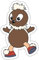 Spreadshirt Sandmännchen Und Seine Freunde Pittiplatsch Sticker, max. 10x10 cm, 10 x 10 cm, Mattweiß