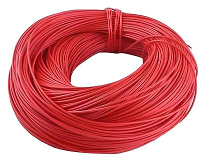 AYYDS Peddigrohr Flechtmaterial, Ø 2.5mm Rund Kunststoff Rattan, Wasserdicht PE Rattan Geflecht, Rolle 500g Flechtmaterial für Stricken Handgemachtes Rattan Kunsthandwerk, Korbflechten (Ø 2.5mm, Rot)