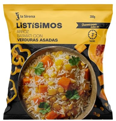 La Sirena Listísimos Arroz Basmati con Verduras, 200g (Congelado)