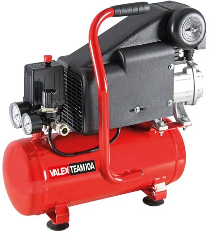 Valex Compressore Coassiale Lubrificato Team 10A Con Accessori