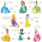 Wirhaut Prinzessinnen Wandsticker, Kinderzimmer Wandsticker Wohnzimmer Küche dekorative Wandaufkleber Cartoon Prinzessin Wandtattoo Mädchenzimmer Wandaufkleber Kinderzimmer Babyzimmer Wanddekoration