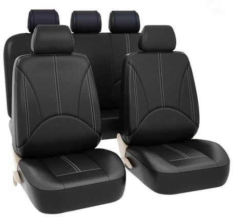 ZNQRY 9 Pezzi Universale Coprisedili Auto per Fiat Tipo (Type 356) Sedan 2015-2020 Coprisedile Anteriori e Posteriori Protezione per Sedile Auto Seat Cover Interno,Black