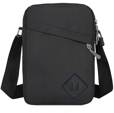 Packesel Taschen Mode Satchel Business Reise Männer Und Frauen Kleine Quadratische Tasche Schulter Tragen Auf Dokument Tasche Schulter Tasche Jogginghose Herren Taschen Seitlich (Black, One Size)
