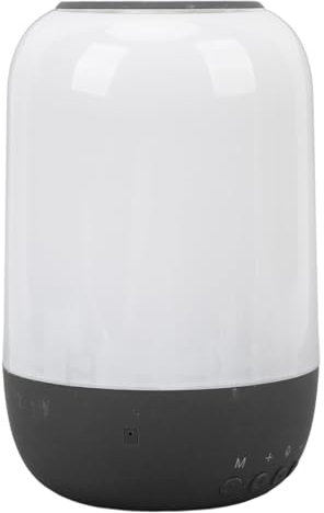 Zunate Night Lights Bluetooth Speaker, Portable Wireless Speaker 7 Color Dimmable Changing Bedside Lamp Reading Night Light, MP3 Player, for Bedroom Indoor Outdoor (Black)