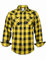 TARAINYA Chemise Flanelle Homme A Carreaux Western Cowboy Manches Longues avec Boutons-Pression Regular Fit Gelb Schwarz Buffalo XL