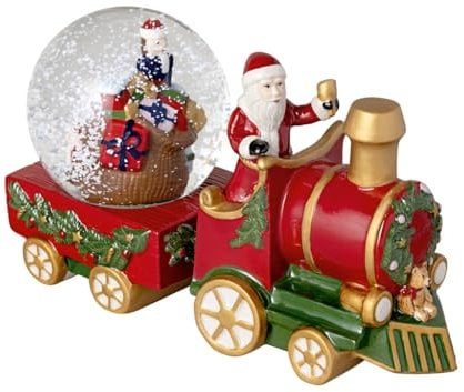 Villeroy & Boch – Christmas Toy's Schneekugel Zug Bunt, Weihnachtsdekorationen, Deko Weihnachten, Zug als Schneekugel, Schneekugelzug, Porzellan und Glas