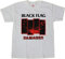 CFZQYALNB Black Flag T-Shirt Damaged Punk Band White Men's