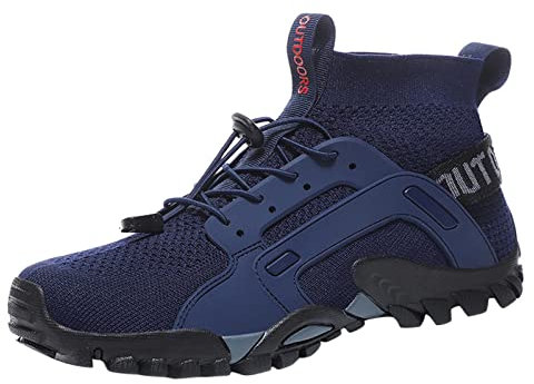 Generico Mocassini Donna Estivi Ciabatte Ortopediche Donna Estate E Autunno Uomo Scarpe da Suola Antiscivolo Mesh Traspirante Elastico Middle Top Scarpe Corda Donna Scarpe da Ginnastica (Blue, 43)